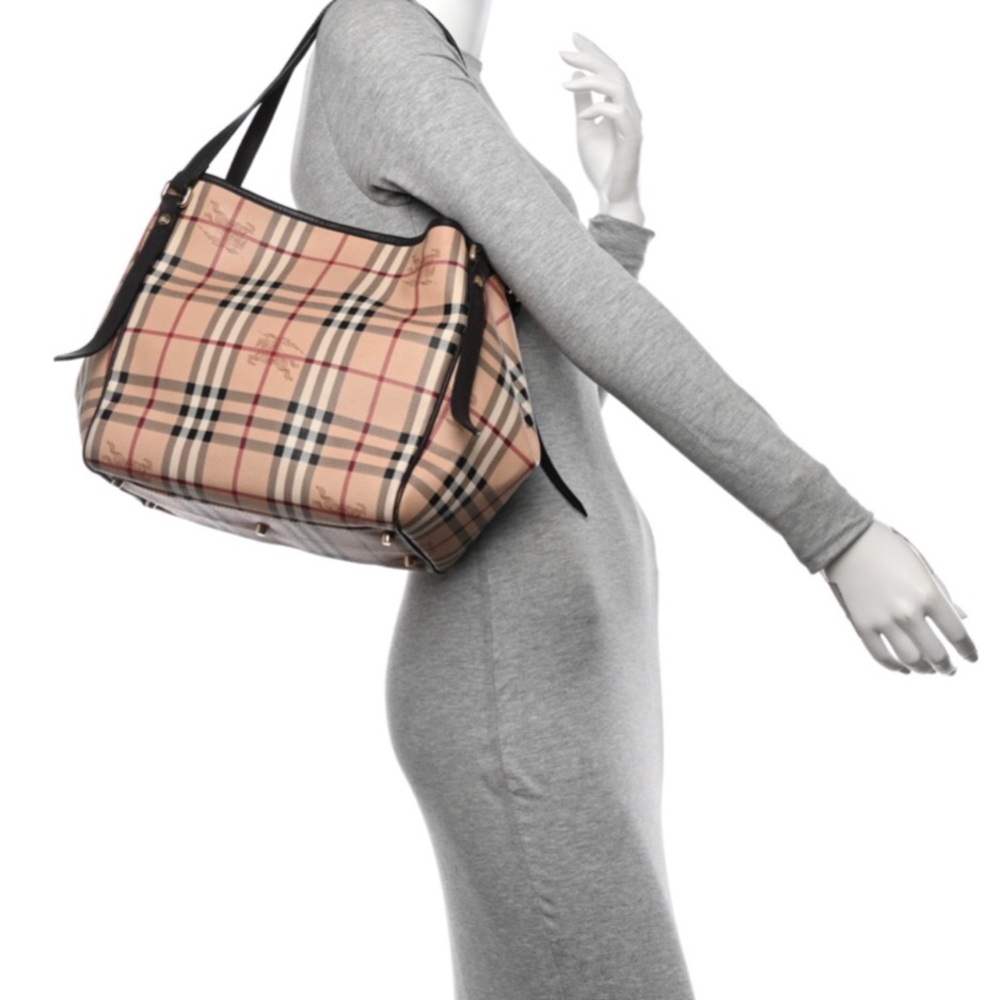 Burberry Tan Checkered Women's Bag